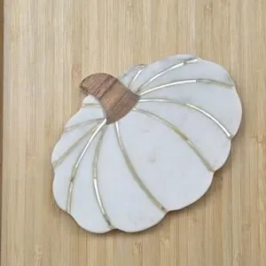 Anthropologie Marble Pumpkin Coaster Set - Thumbnail 4